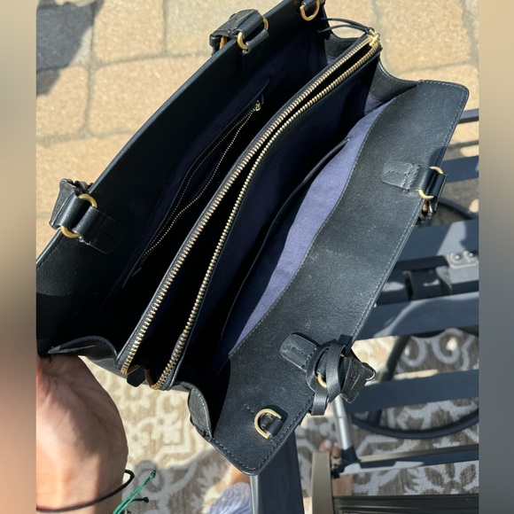 Tory Burch black braided strap work tote - Picture 4 of 10